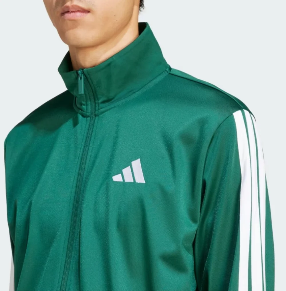 NWT Adidas Men's Collegiate Green Dayready Full Zip Track Top Size Large - Picture 5 of 9